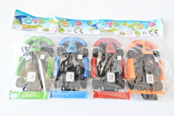 ДЕТСКА играчка от пластмаса, фрикшън, автовоз, вози 3 цветни, строителни машини 42х14х11 см.688-01 