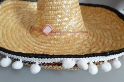 парти стока, мексиканска шапка, шарена 40 см.