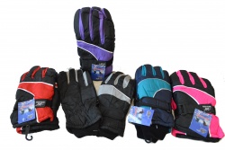мъжки ръкавици, зимни, ватирани, снежинка, гигант (12 бр. в стек 3 разцветки)