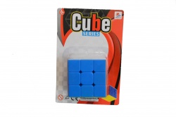 ДЕТСКА играчка от пластмаса, рубик кубче 3х3 реда, малки и големи правоъгълници на блистер 6х6см