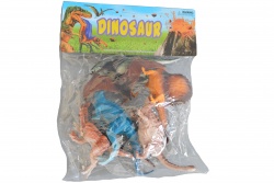 гумени играчки, динозаври в плик 6 бр. 34х18,5 см.