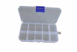 ДОМАШНА потреба, кутия за хапчета или дребни изделия 24 прегради 13,5х19,5х2,5 см. пластмаса