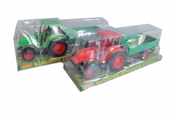 детска играчка, трактор от пластмаса в P.V.C. опаковка 15х9х10 см. 0488-1