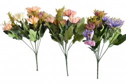 ИЗКУСТВЕНИ цветя слънчоглед висок 3 цвята 72 см. (10 бр. в стек, разглобени)