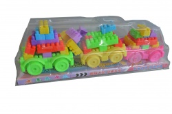 детска играчка от пластмаса, трактор- самосвал 21х9 см.