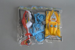 ДЕТСКА играчка от пластмаса фрикшън, тир с 2 бр. пожарни 42х11 см. 586-68 