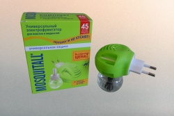 борба с насекомите, електрически изпарител предпазваща от комари с течност 45 ml. (6 бр. в стек)