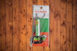 НАЦИОНАЛЕН ключодържател Bulgaria, тирбушон, нож 6 см.