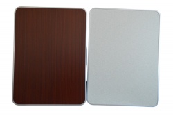 дръжки 2 бр. за врата на шкаф, дъга, PVC дървесен цвят CT704 513 (R4)