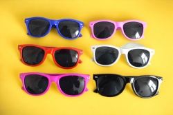 слънчеви очила, детски 6 разцветки 001 (24 бр. в кутия)