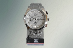 ръчен часовник, мъжки, Тисот 2024 сива, метална верижка, дисплей бяло