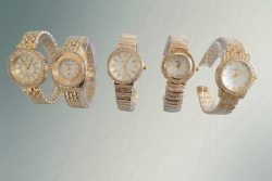 ръчен часовник, мъжки, Омега 2024 сива, метална верижка с датник 