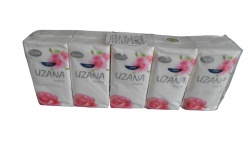 носни кърпи 10 бр. в пакет 10 пакета  в стек, качествени, дизайн рози UZANA