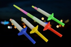 детска играчка от пластмаса, светеща Mайнкрафт кирка 3 цвята 22х34 см. (R4)
