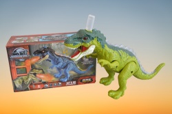 детска играчка от пластмаса, музикална, движеща се, светеща, тиранозавър Рекс, пуши през устата 36,5х11х12 см. в кутия