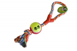 изделие за домашен любимец, играчка- въже с топка 35 см.