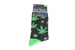 чорапи Enjoy Together марихуана 75 процента памук 22 процента полеамид 3 процента еластан (12 бр. в стек)(R1)