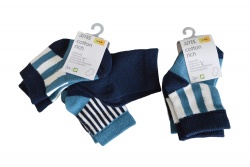 чорапи Enjoy Together бебешки от 0 до 18 месеца 75 процента памук 22 процента полеамид 3 процента еластан ( 3 бр. в опаковка12 бр. в стек)(R1)