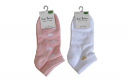 чорапи Enjoy Together за маратонки, дамски, качествени 35- 38 номер 75 процента памук 22 процента полеамид 3 процента еластан (12 бр. в стек, микс)(R1)