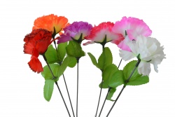 ИЗКУСТВЕН0 цвете, карамфил, единичен 27 см. (20 бр. в стек, 6000 бр. в кашон)